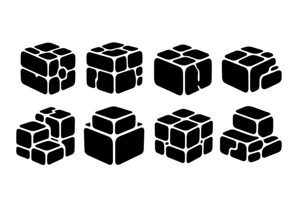 Abstract Cubes Geometric Shapes Vector