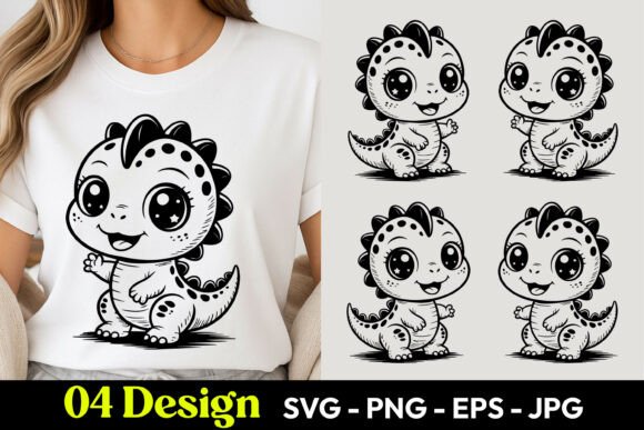 Adorable Dino SVG PNG: Playful, Print-Ready Dinosaur Graphics for Real Projects