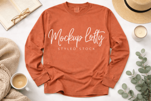 Comfort Colors 6014 Yam Mockup