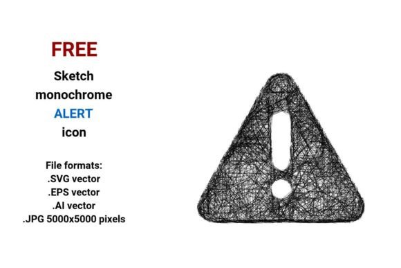 FREE Sketch Alert Icon: A Versatile, Scalable Asset for Modern UI Design and Communication