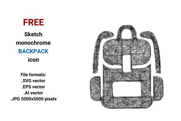 FREE Sketch Backpack Icon: A Scalable, Versatile Asset for Designers and Developers