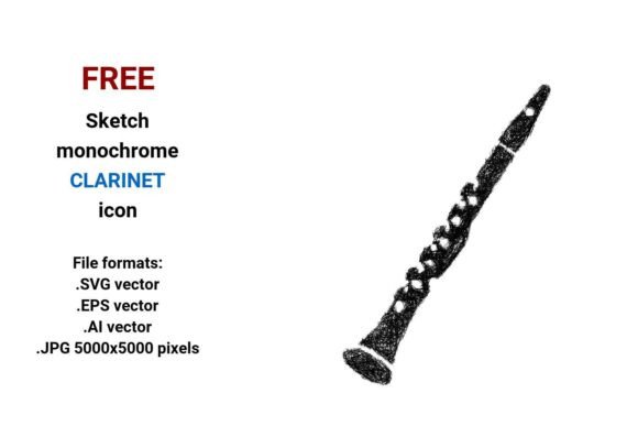 FREE Sketch Clarinet Icon