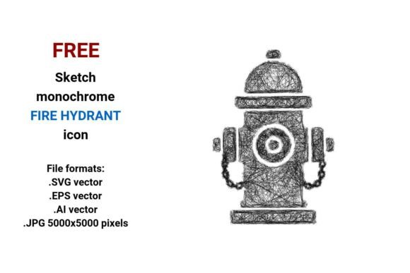FREE Sketch Fire Hydrant Icon