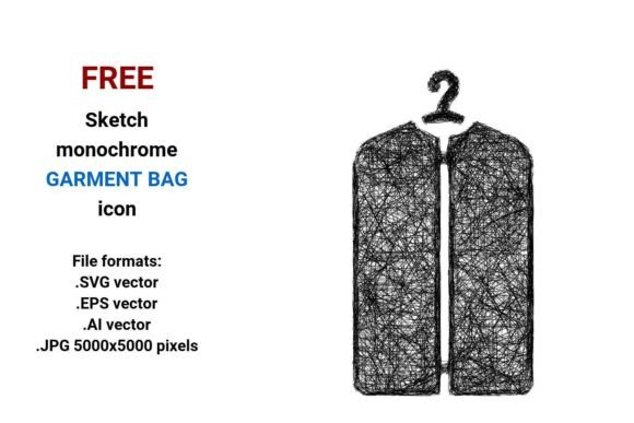 FREE Sketch Garment Bag Icon