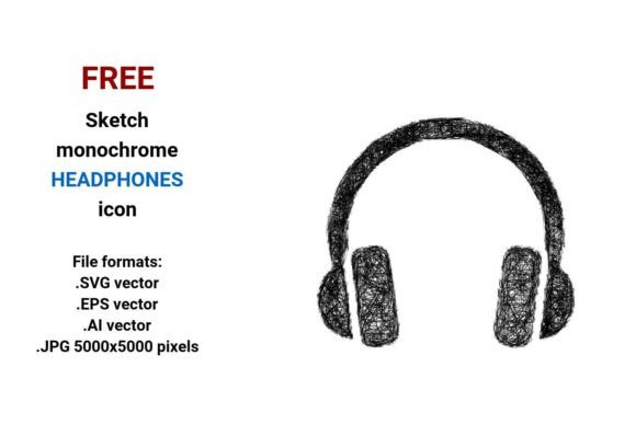 FREE Sketch Headphones Icon: A Practical, Scalable Asset for Real Projects