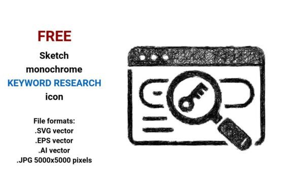 FREE Sketch Keyword Research Icon: A Strategic Asset for Modern Digital Creators