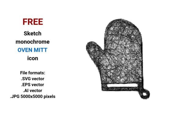 FREE Sketch Oven Mitt Icon: A Practical Resource for Designers and Developers