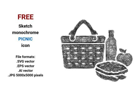 FREE Sketch Picnic Icon: A Versatile, Future-Ready Asset for Modern Design Workflows