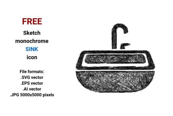 FREE Sketch Sink Icon for Design & Web Projects