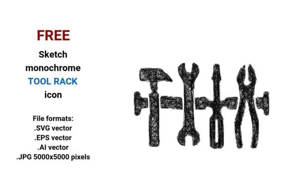 FREE Sketch Tool Rack Icon: A Practical Vector Resource for Designers and Developers