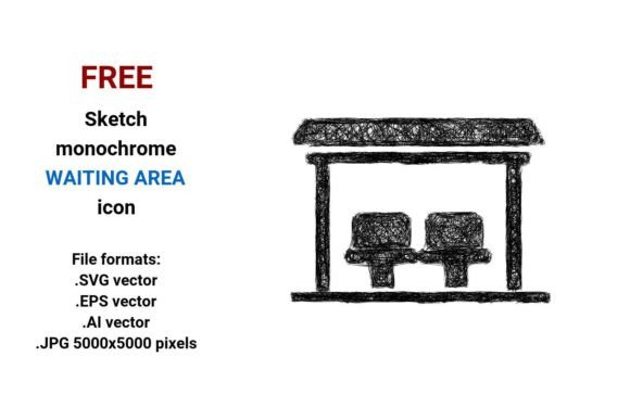 FREE Sketch Waiting Area Icon