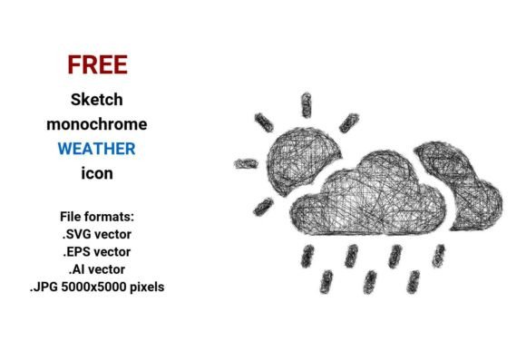 FREE Sketch Weather Icon: Hand-Drawn & Scalable