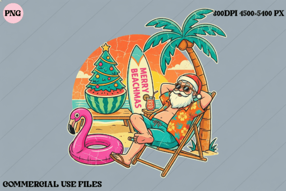 Funny Santa Beachmas Christmas Vacation: Where Holiday Tradition Meets Creative Innovation