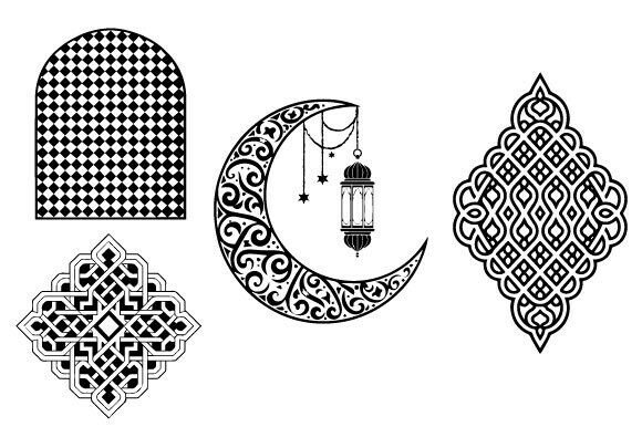 Islamic Calligraphy Fram Ornament Bundle: Timeless Art Meets Modern Design Workflow