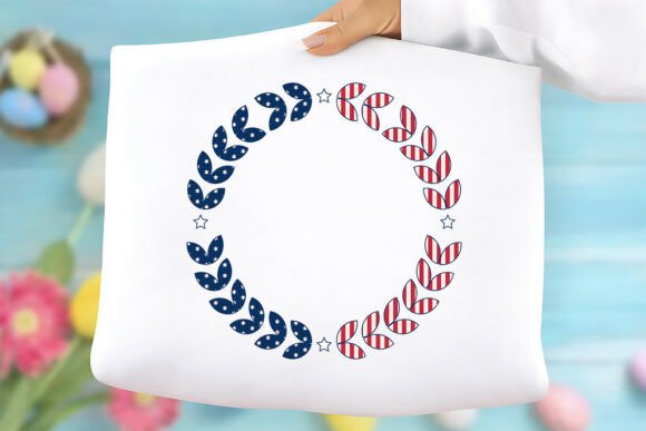 Patriotic Laurel Wreath Frame PNG