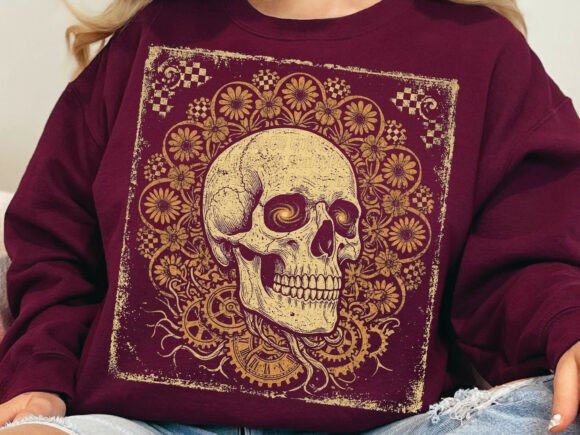 Steampunk Skull PNG, Floral Gothic Skull: A Practical Evaluation for Designers and Makers
