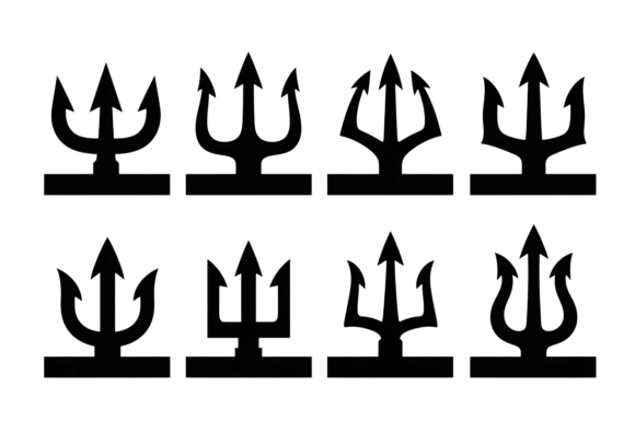 Trident Vector Icons and Clipart Set: Scalable, Versatile, and Ready for Real Projects