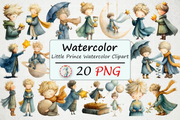 Watercolor Little Prince Clipart: A Strategic Creative Asset for Purpose-Driven Projects